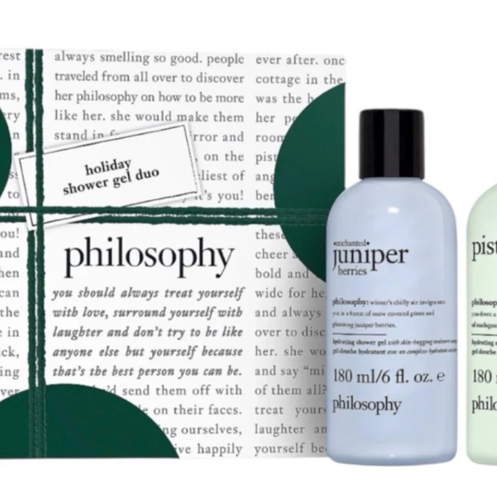 Philosophy Enchanted Juniper Berries and Pistachio Shower Gel Set - NEW